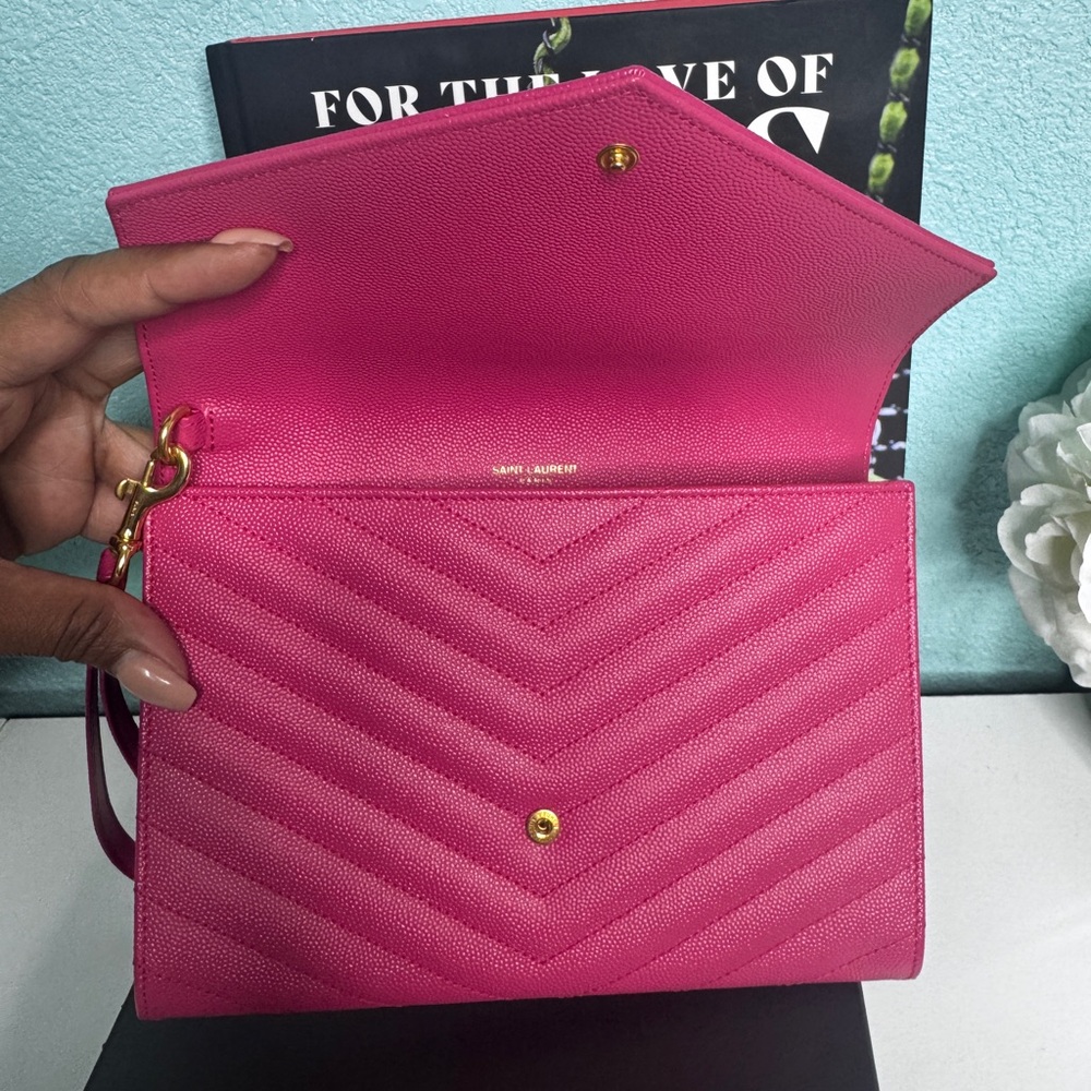 YSL Pink Clutch Bag - Picture 9 of 9